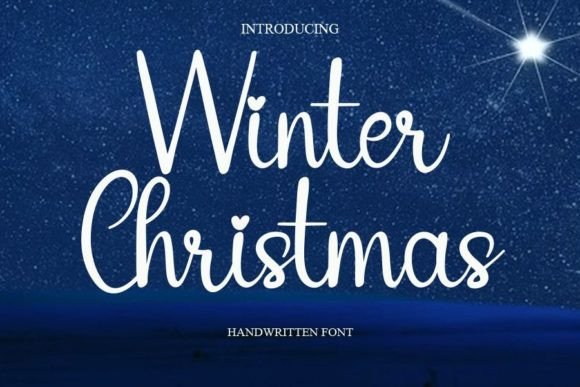 Winter Christmas Font Poster 1