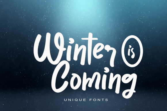 Winter is Coming Font Poster 1