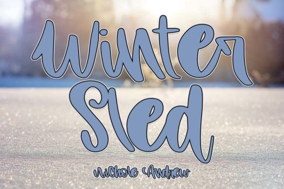 Winter Sled Font