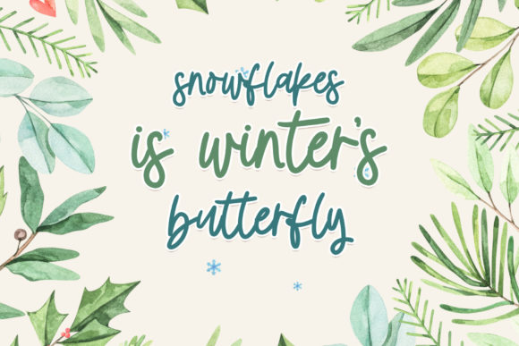 Winter Spark Font Poster 3