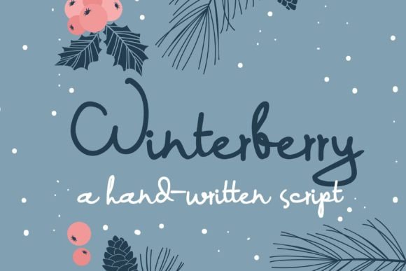 Winterberry Font Poster 1