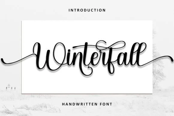 Winterfall Font Winterfall Font Poster 1