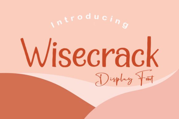 Wisecrack Font Poster 1