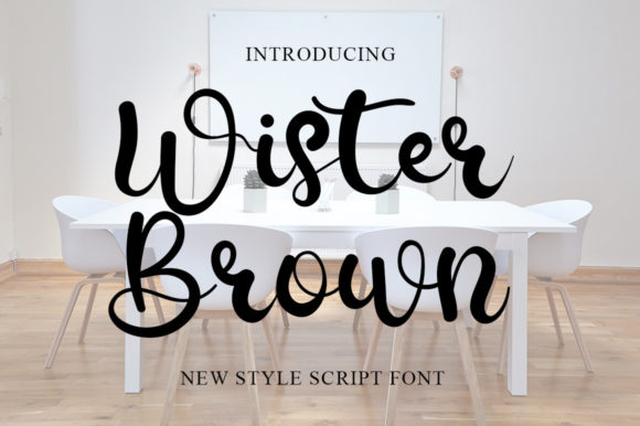 Wister Brown Font Poster 1