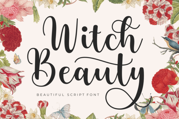 Witch Beauty Font Poster 1