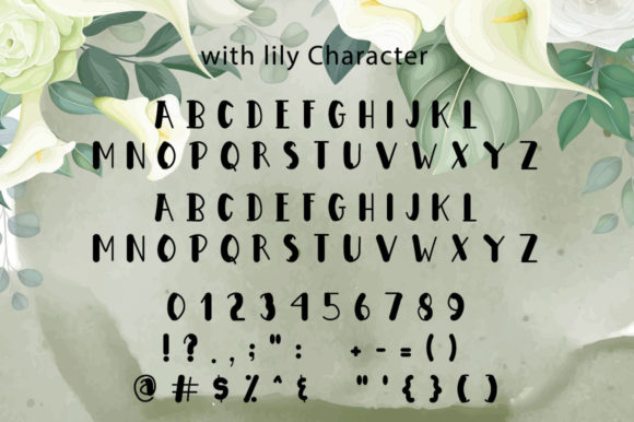 With Lily Font Poster 5