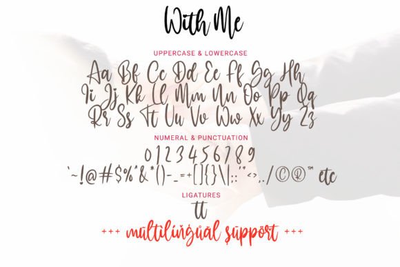 With Me Font Poster 8
