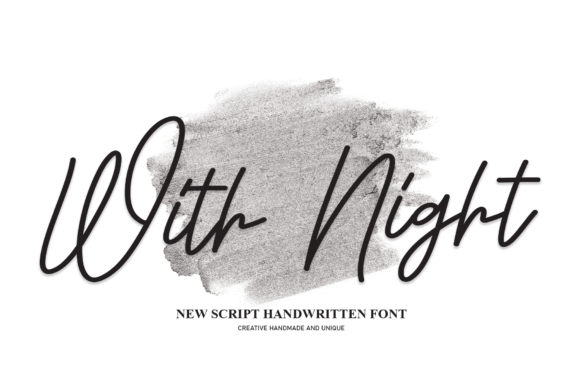 With Night Font Poster 1
