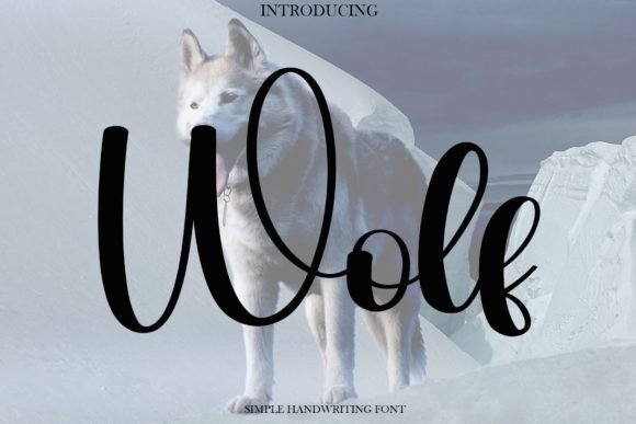 Wolf Font Poster 1