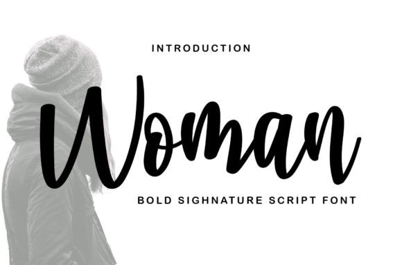 Woman Font Poster 1