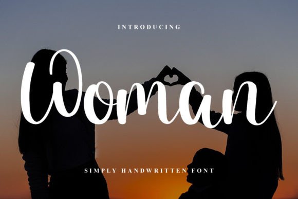 Woman Font Poster 1