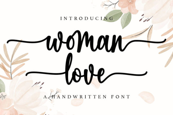 Woman Love Font Poster 1