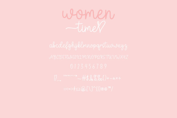 Women Time Font Poster 8