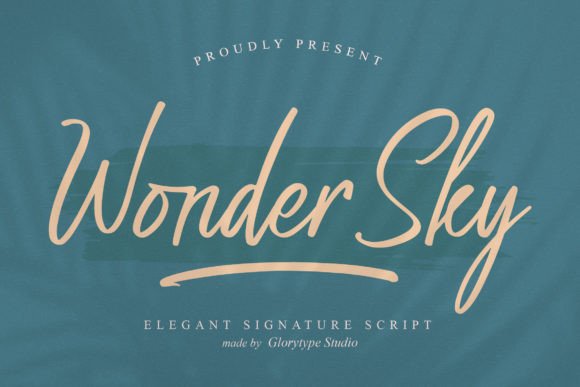 Wonder Sky Font Poster 1