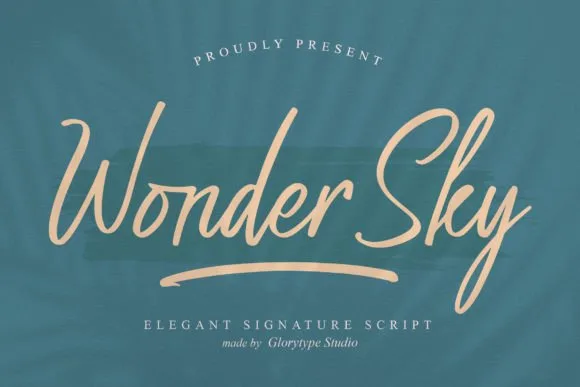 Wonder Sky Font Poster 1
