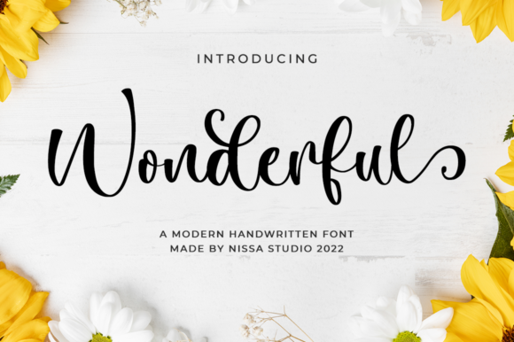 Wonderful Font Poster 1