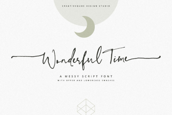 Wonderful Time Font Poster 1