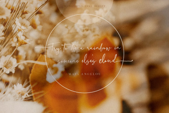 Wonderful Time Font Poster 9
