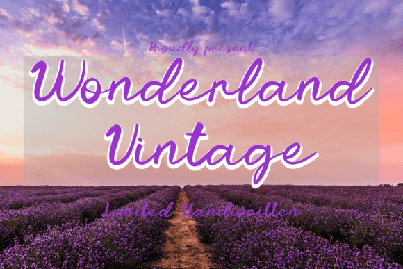 Wonderland Vintage Font Poster 1