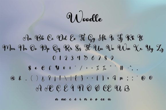 Woodle Font Poster 7