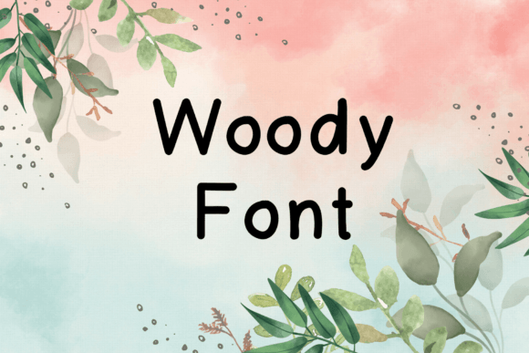 Woody Font Poster 1