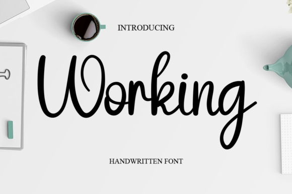 Working Font Poster 1