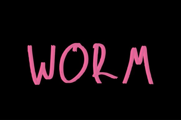 Worm Font