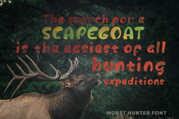 Worst Hunter Font Poster 3