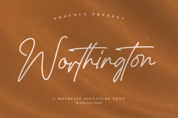 Worthington Font Worthington Font Poster 1