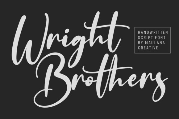 Wright Brothers Font Poster 1