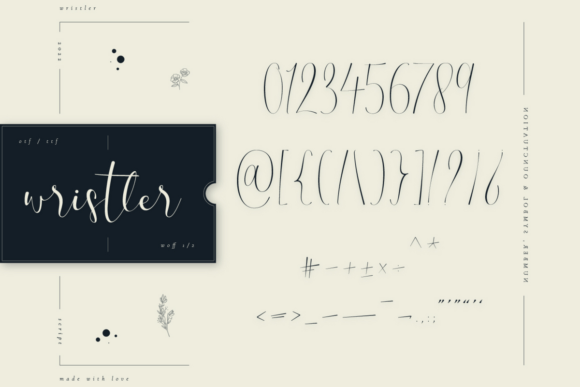 Wristler Font Poster 10