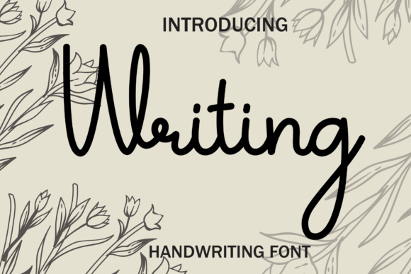 Writing Font Poster 1