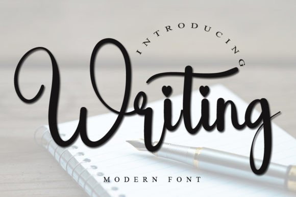 Writing Font Poster 1