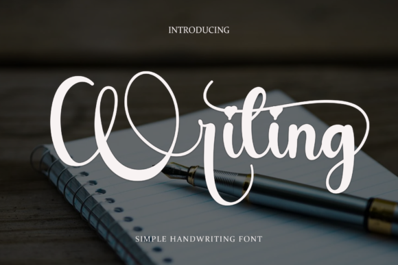 Writing Font Poster 1