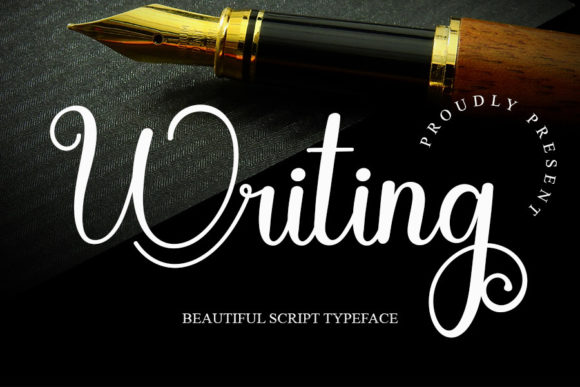 Writing Font Poster 1
