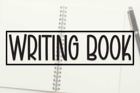 Writing Book Font Writing Book Font Poster 1