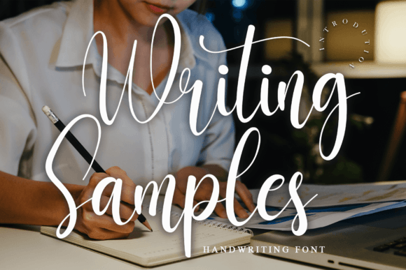 Writing Samples Font Poster 1