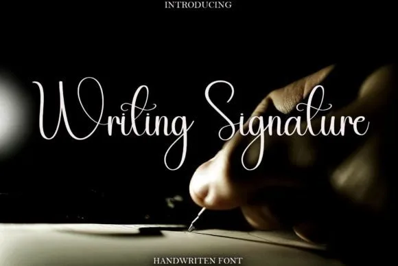 Writing Signature Font Writing Signature Font Poster 1