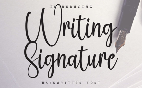 Writing Signature Font