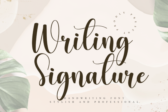 Writing Signature Font