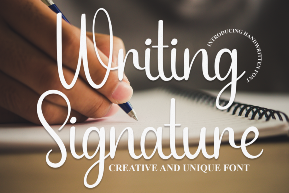 Writing Signature Font