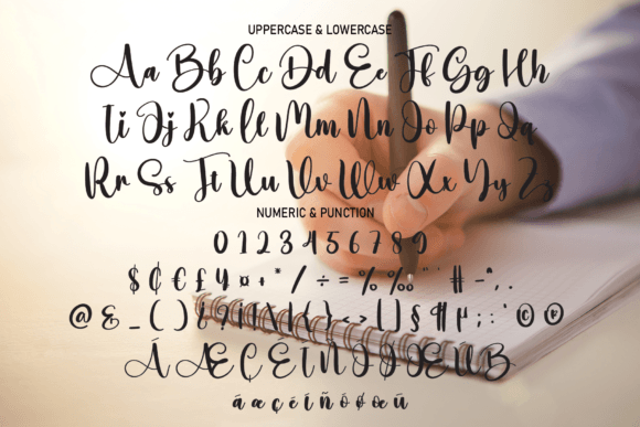 Written Font Poster 7