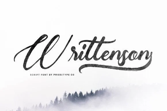 Writtenson Font Writtenson Font Poster 1