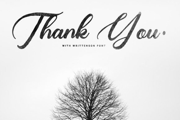 Writtenson Font Poster 8