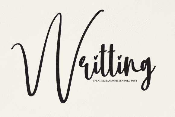 Writting Font Poster 1