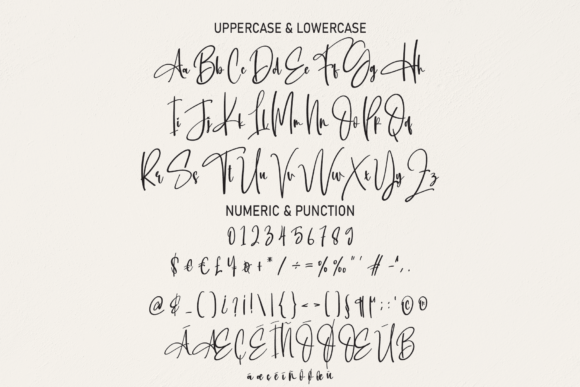 Writting Font Poster 7
