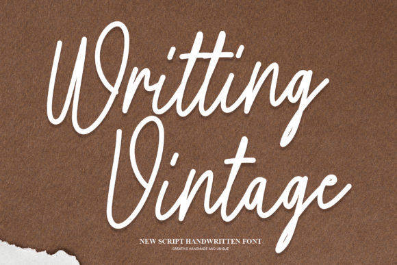 Writting Vintage Font Poster 1