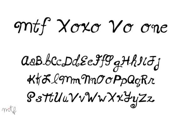 Xoxo Vo One Font Poster 1