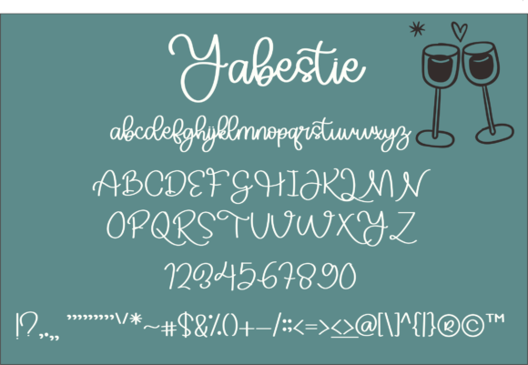 Yabestie Font Poster 4