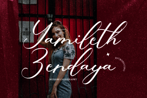 Yamileth Zendaya Font Poster 1